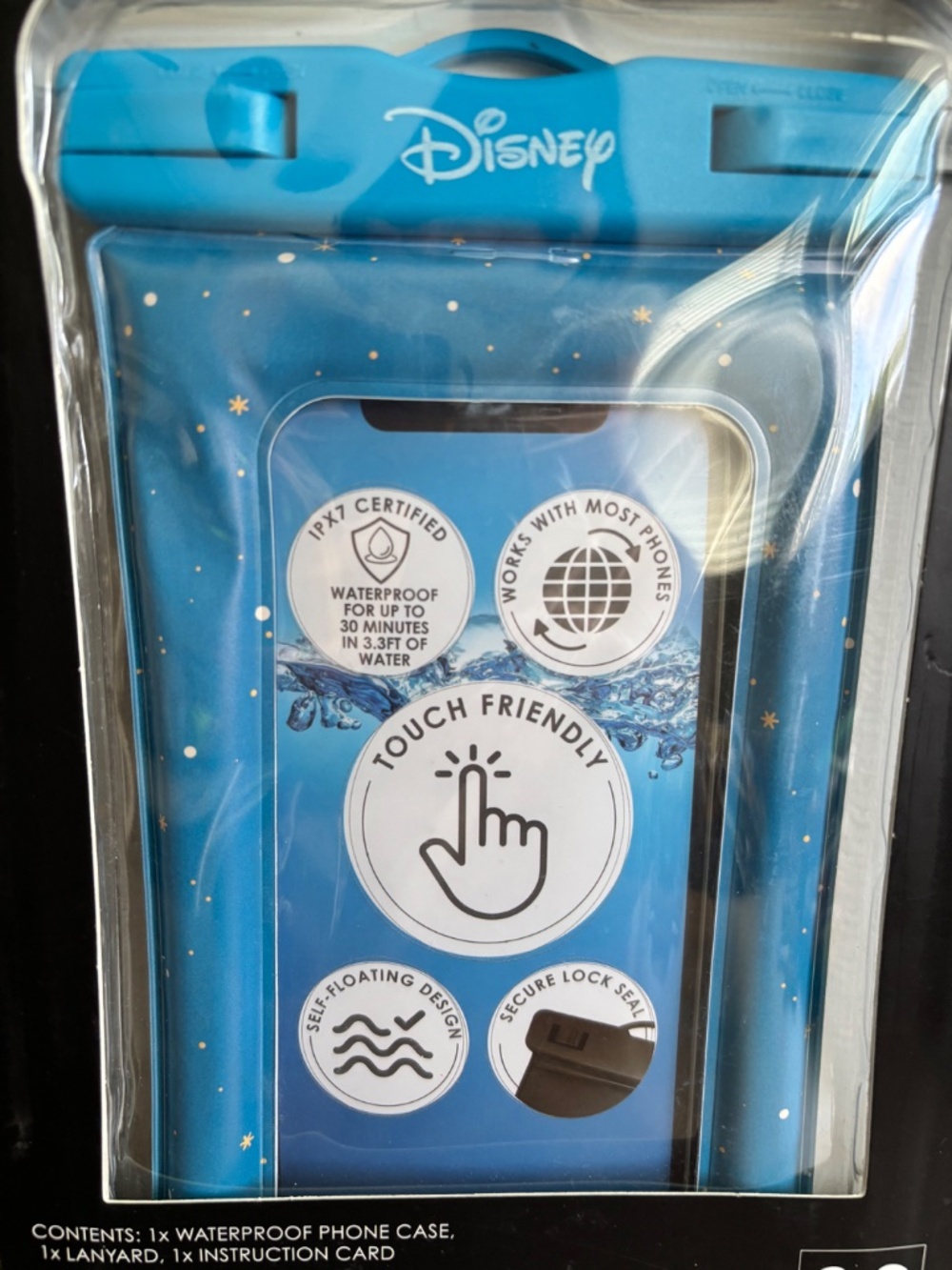 New Disney IPX7 Little Mermaid Ariel Waterproof Self Floating Phone Pouch Case - Picture 5 of 6